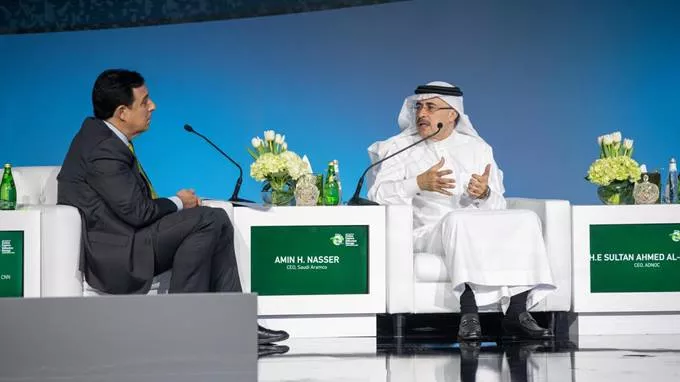 CEO Amin Nasser speaking at iCCUS Riyadh