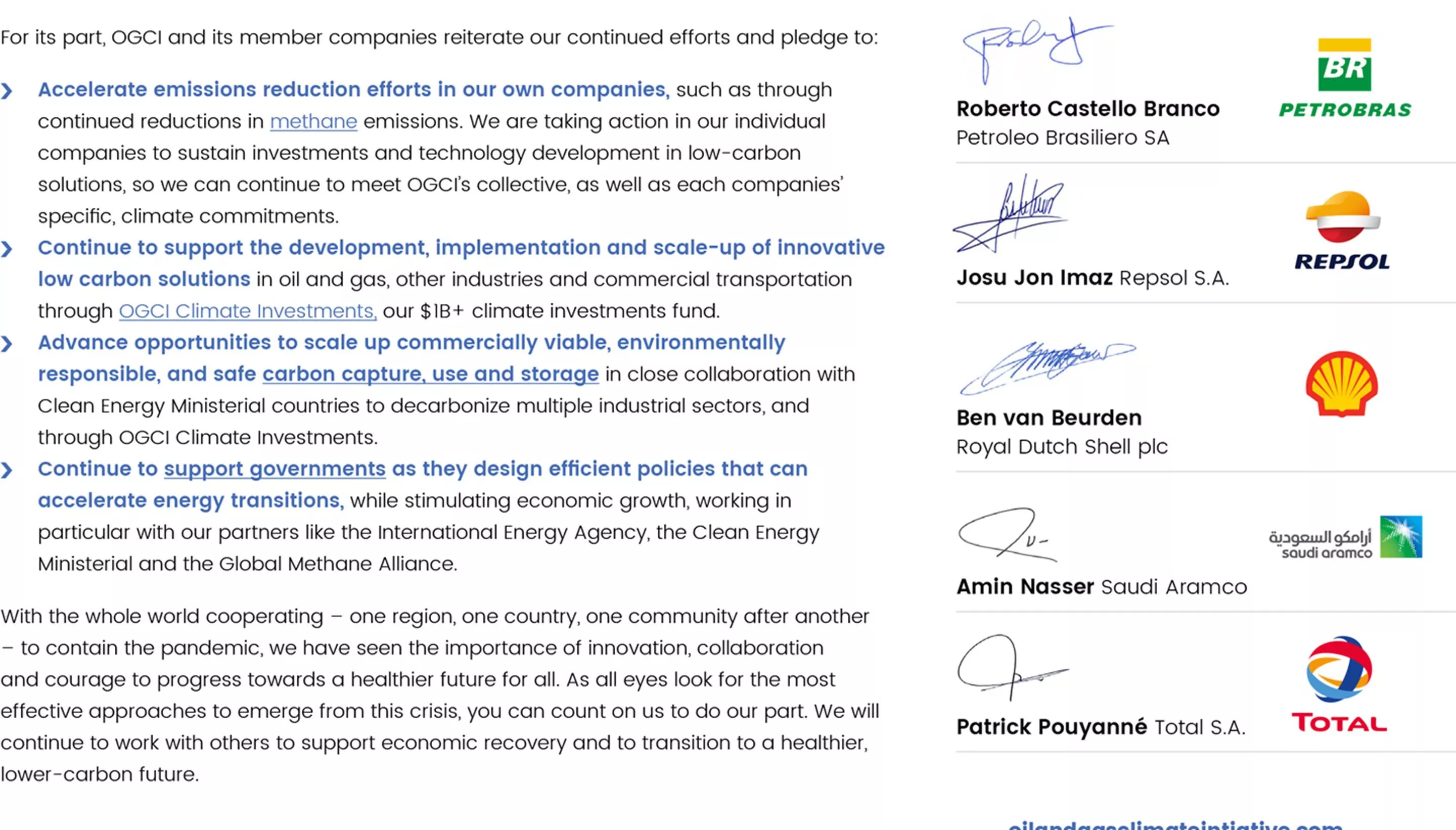 OCGI-CEO Open Letter