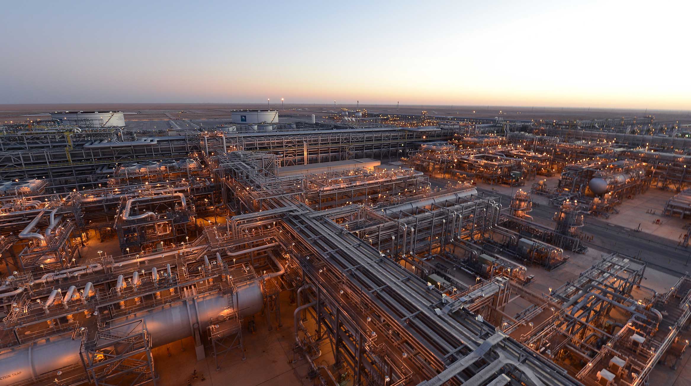 Khurais oil plant megaproject, located 150km southeast from Riyadh
